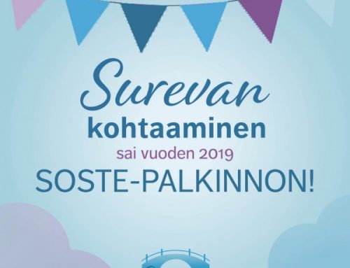 Somekuva SOSTE-palkinnosta